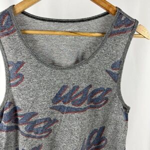 Carbon Men's Size Medium Grey USA Tank Top‎